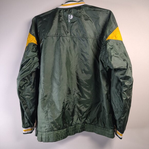 VINTAGE Green Bay Packers Pro Player Jacket Large Pullover Windbreaker Spellout - Picture 11 of 16